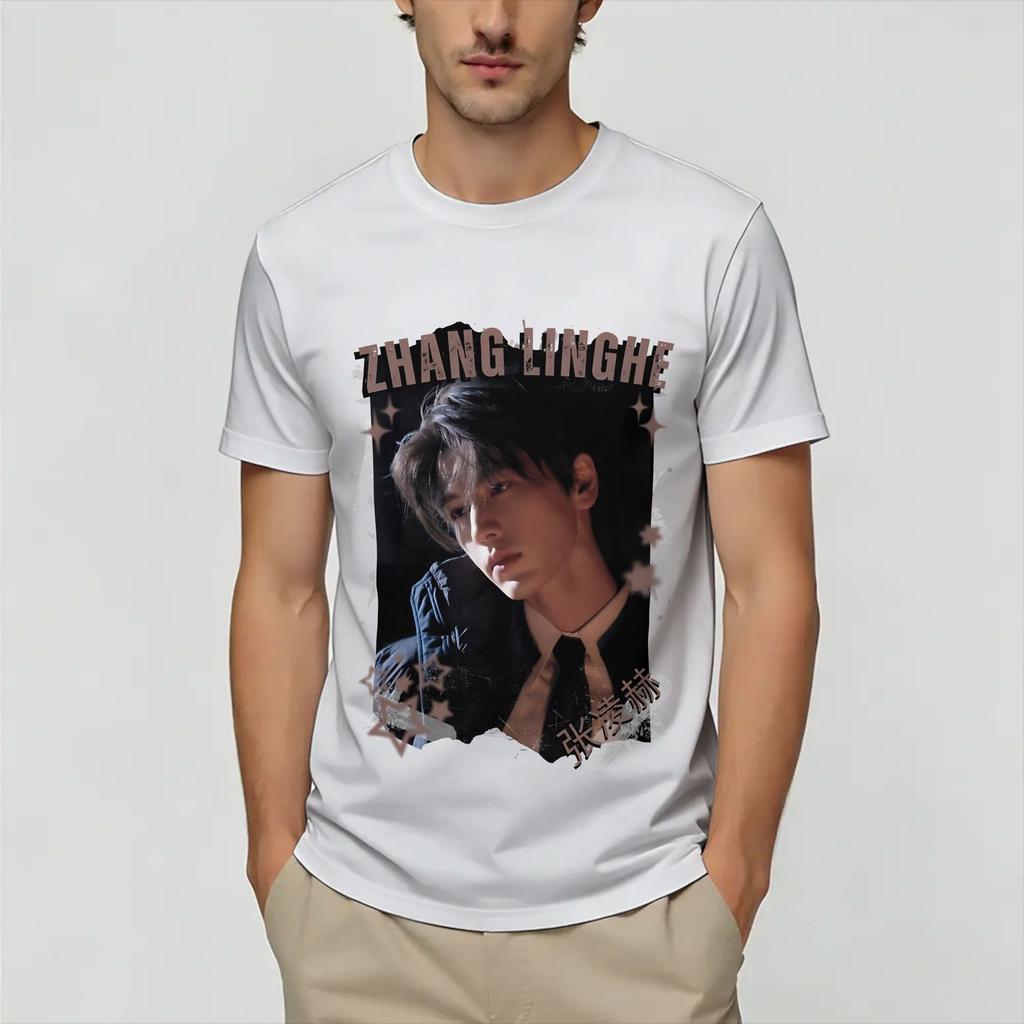 Zhang Linghe Tshirt Summer Popular Tshirts Unisex 100 Cotton Comfortable Oversize Clothes Short Sleeves Funny Tshirt