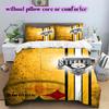 Pittsburgh Steelers Pattern Bedding Quilt Set Quilt Cover Pillowcase Home Decoration Birthday Gift (1 * duvet cover + 2 * pillowcase, without core)