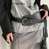 Gothic Rivet Waist Belt Punk Style Dress Jeans Belt Heavy-Duty Wide Women's Belt Spicy Girls