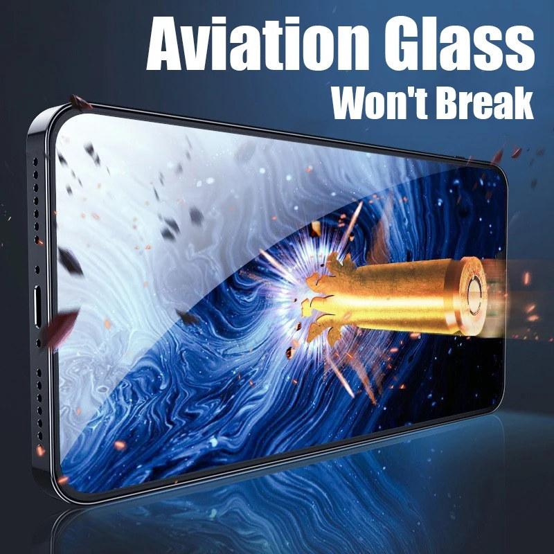 4 шт. закаленное стекло для iPhone 14 13 12 11 Pro Max защитная пленка для экрана iPhone 7 8 Plus X XR Xs Max защитная стеклянная пленка
