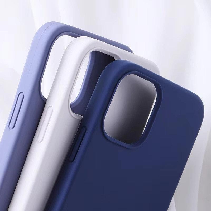 Luxury Liquid Silicone Case For iPhone 13 14 15 Pro Max 11 12 Mini X XS XR Plus Camera Protection Shockproof Cover