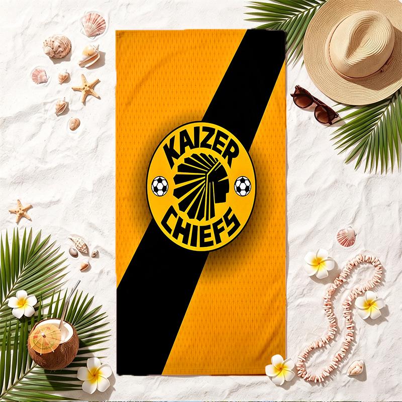 Мягкое пляжное полотенце Kaizer Chiefs Стильное пляжное полотенце для бассейна для летнего отдыха на море Путешествия