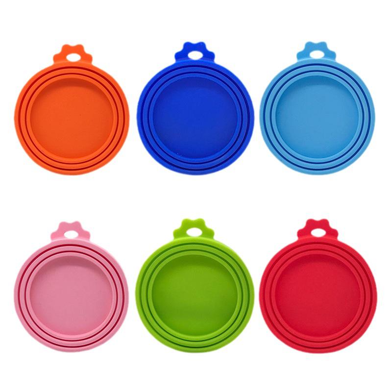 Универсальная силиконовая крышка и ложка для консервных банок для домашних животных - крышка-когтеточка для хранения корма для кошек и собак, герметизирующее решение 3-в-1.