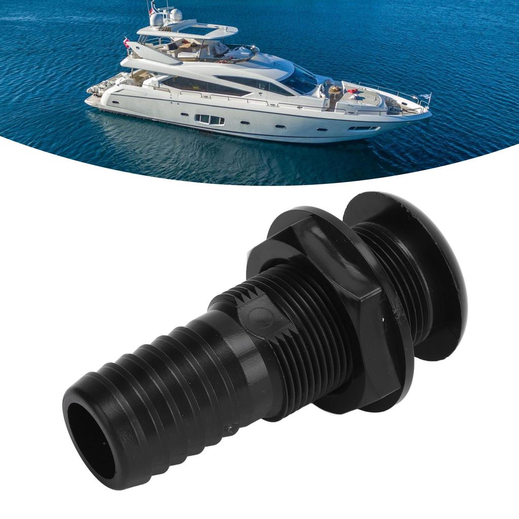 Boat Through Hull Connector 29mm Outlet Drainage Straight Drain Outlet Fittings Boat Plumbing Fittings