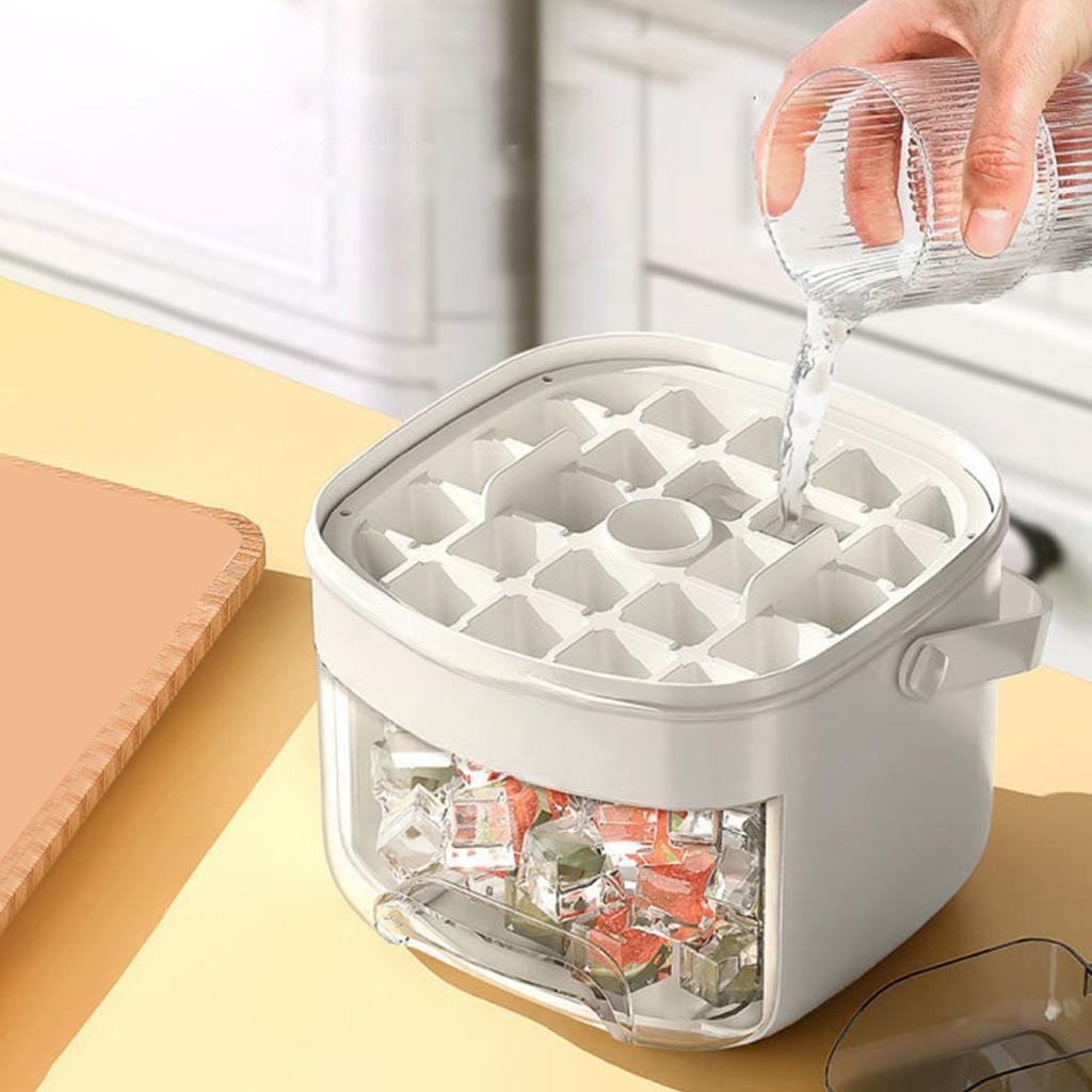 Пресс-тип Удобный уличный переносной лоток для льда Большая емкость для льда 48 Очень большой льдогенератор Пластиковый поддон для хранения пищевых продуктов Кухонный гаджет