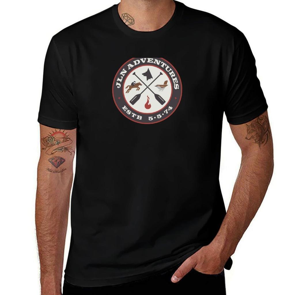 JLN Adventures T-Shirt Basic Plain Short Sleeve Crew Neck Tee