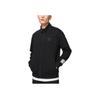 Li-Ning Wade Series Logo Print Zip-Up Collar Long Sleeve Sweatshirt Men Tops Black AWDSC47-1