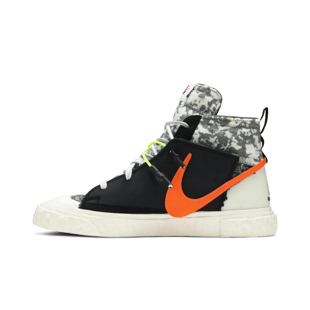 Nike Blazer Mid 'Черный камуфляж' (унисекс) Черные / Серые / Вольт / Оранжевые Скейт-обувь CZ3589 001