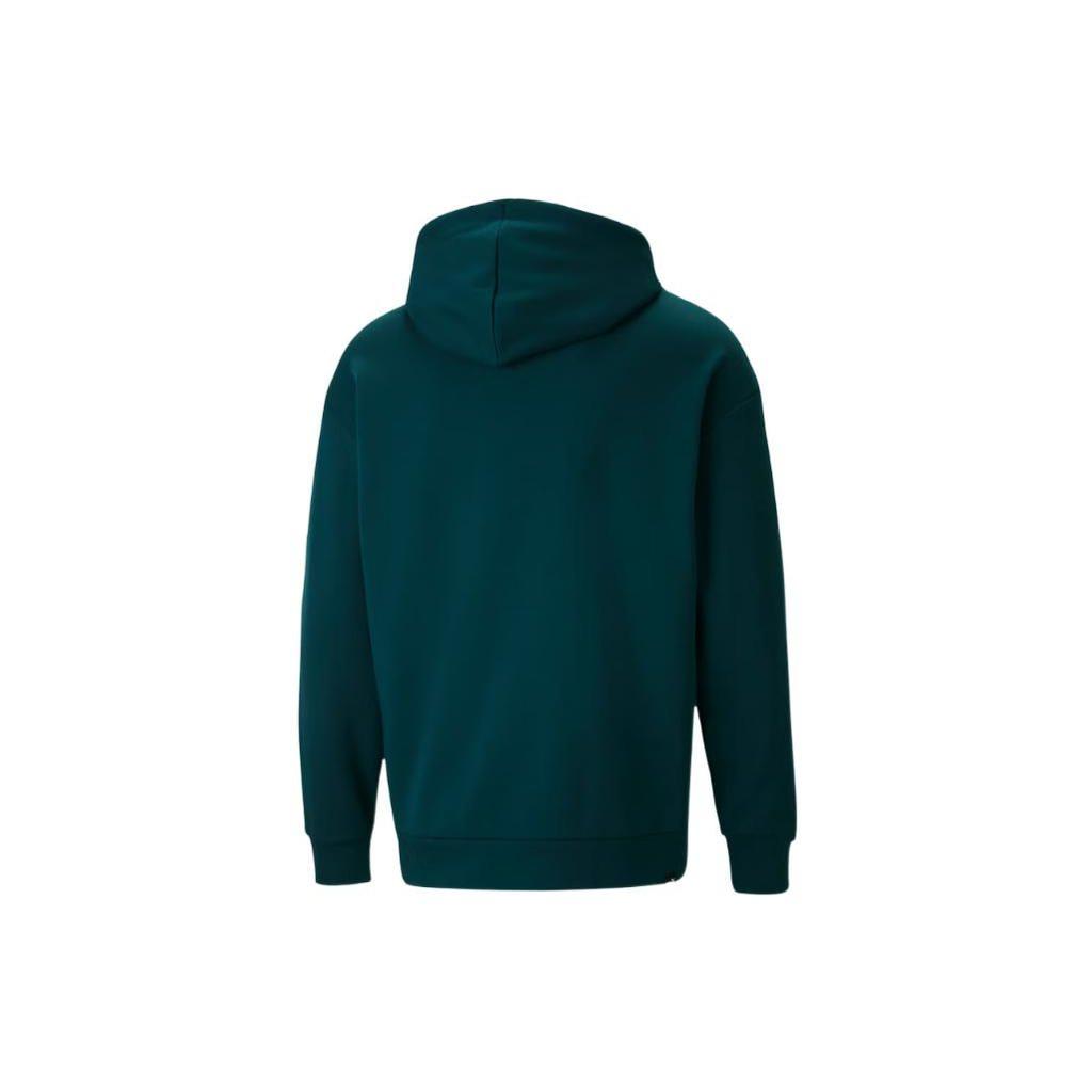 Puma Sportstyle Series Drawstring Printed Logo Hoodie Long Sleeve Men Tops Green 672471-24