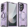 Чехол для Samsung Z FOLD 7 Защитная крышка от падения для объектива С держателем Подставка Ударопрочный прочный корпус Анти-отпечатки пальцев однотонный