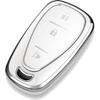 Tukellen for Chevrolet Key Fob Cover Special Soft TPU Key Case Key Shell Compatible with 2016-2024 Chevy Blazer Bolt EV Camaro Cruze Equinox Malibu
