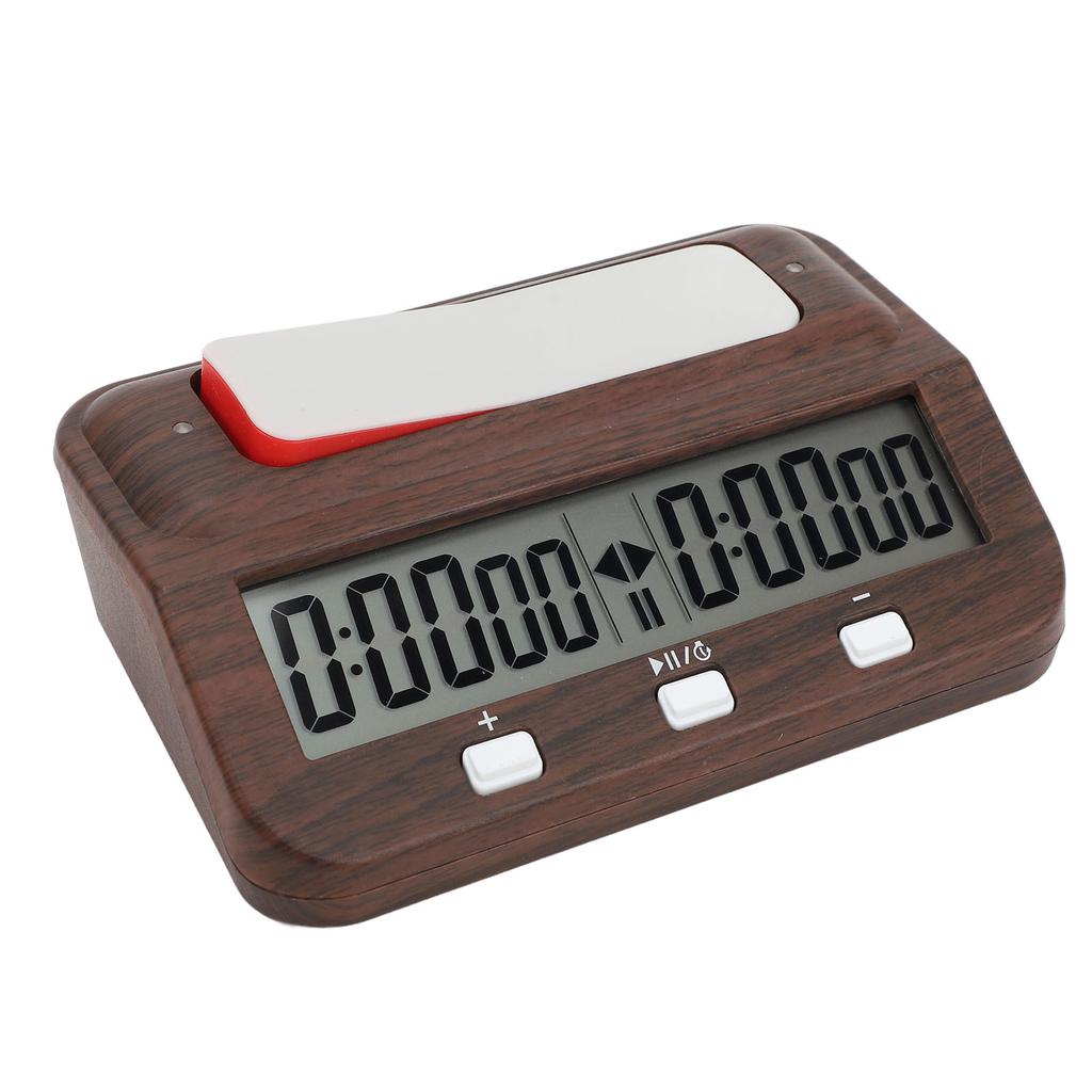 Шахматные часы с обратным отсчетом Профессиональные соревнования Звуковая сигнализация Функция Деревянный внешний вид Портативный