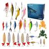Fishing Advent Calendar 24 Days Christmas Countdown Calendar with Fishing Lures Set for Adult Men Teen Boys