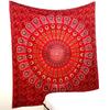 Гобелен с пейзажем, индийский настенный гобелен, фон с мандалой, домашний декор, гобелен размера Queen/Twin, пляжное полотенце Hippe