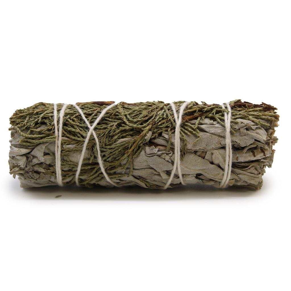 White Sage Smudge Stick With Juniper 10cm