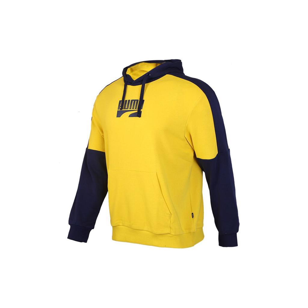 Puma Sporty Casual Loose-Fit Breathable Hooded Knit Sweater Men Tops Yellow 581664-20