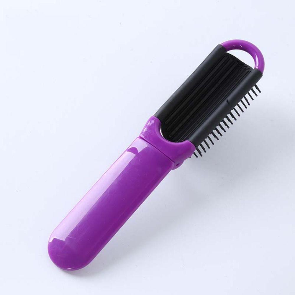 Anti Static Air Bag Hair Comb Mini Massage Comb Fashion Foldable Hair Brush with Mirror  Travel