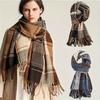 New Style Melard Scarf for Women, Suitable for Autumn And Winter, Korean Version, Versatile High-End Checkered Shawl, Couple'S Neck Warmer for Men