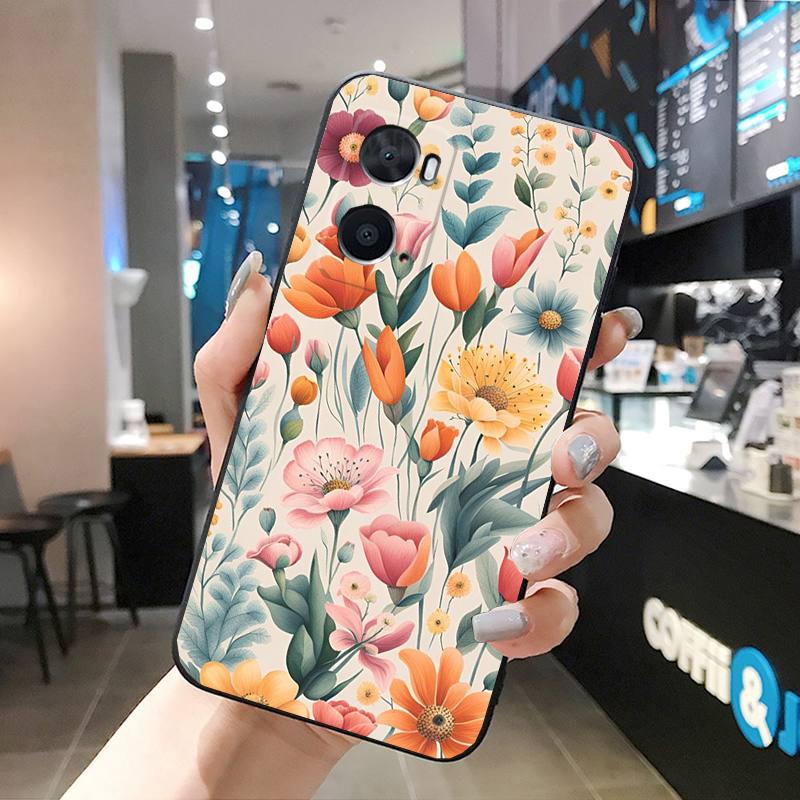 Эстетический чехол для телефона с цветочным рисунком для OPPO A78 A54S A17 A57S A74 A78 A91 A96 A94 Realme GT Master X3SuperZoom Reno 7 10 11 pro