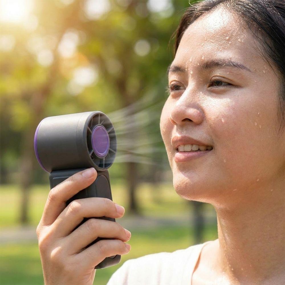 Adjustable Small Electric Fan Ultra-Quiet Pocket Fan Simple Portable Turbo Fan Outdoor Travel