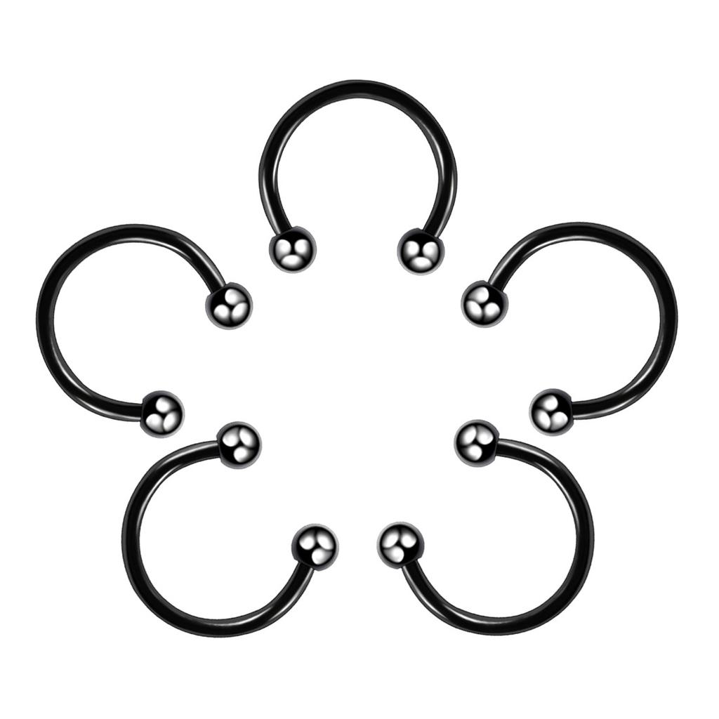 Simplicity Lip Labret Ring Clicker Piercings Tragus Nose Hoop Ear Stud Septum Surgical Steel Cartilage Seamless Body Jewelry Titanium Steel Sexy