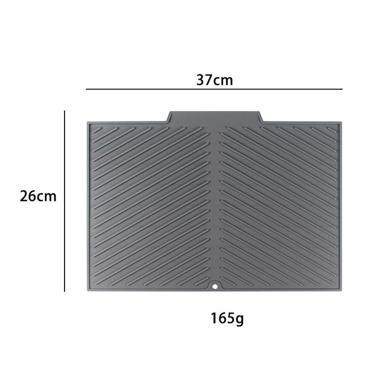 Силиконовый коврик для сушки посуды, коврик для сушки, нескользящие коврики с приподнятыми краями, коврики на столешницу для кастрюль, чашек, тарелок, кухонной утвари