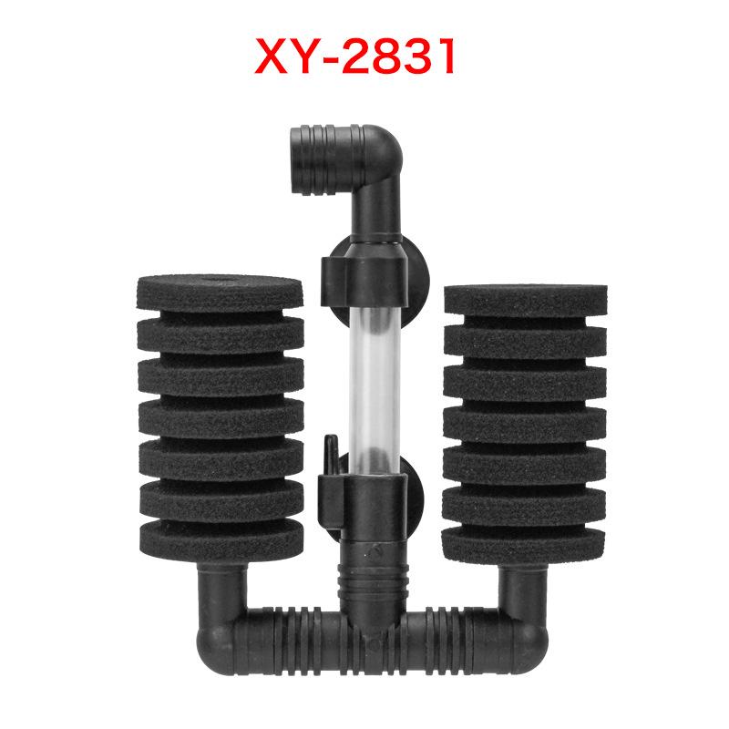 Xinyou Двухголовочный Бесшумный Настенный Мини-Фильтр для Аквариума с Биохимическим Хлопком Водное Растение Пневматическая Фильтрация