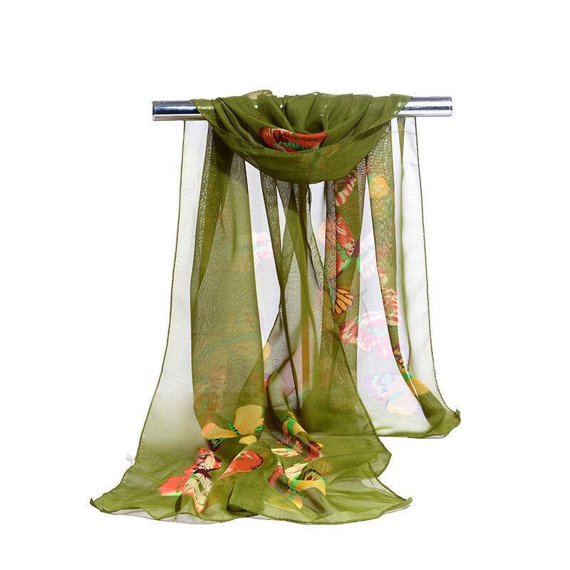 Теплые женские шарфы, новые стили на весну и лето, шифоновые шарфы с принтом, длинные и универсальные шарфы