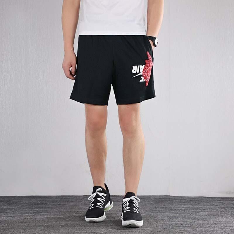 Air Jordan Wings Breathable Basketball Sports Shorts Men's Black BQ8482-010