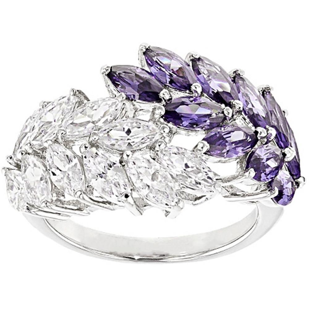 Кольцо Huitan AAA Cubic Zirconie Leaf для женщин, изящные танцевальные женские кольца, модный подарок для девушки, высококачественные модные ювелирные изделия, новые