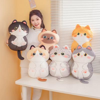 Милая мягкая кошка грелка для рук подушка плюшевая игрушка кукла кошка кукла девочка подушка для перерыва на обед тряпичная кукла
