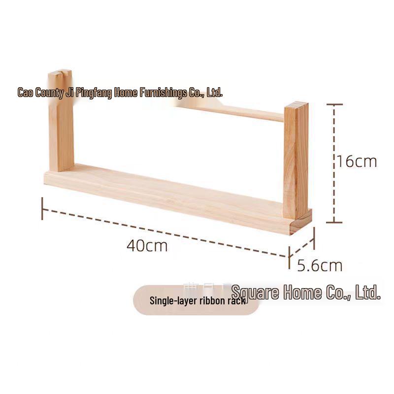 Solid Wood Ribbon and Yarn Storage Rack - Home DIY Display for Ribbon Spools In Art Areas