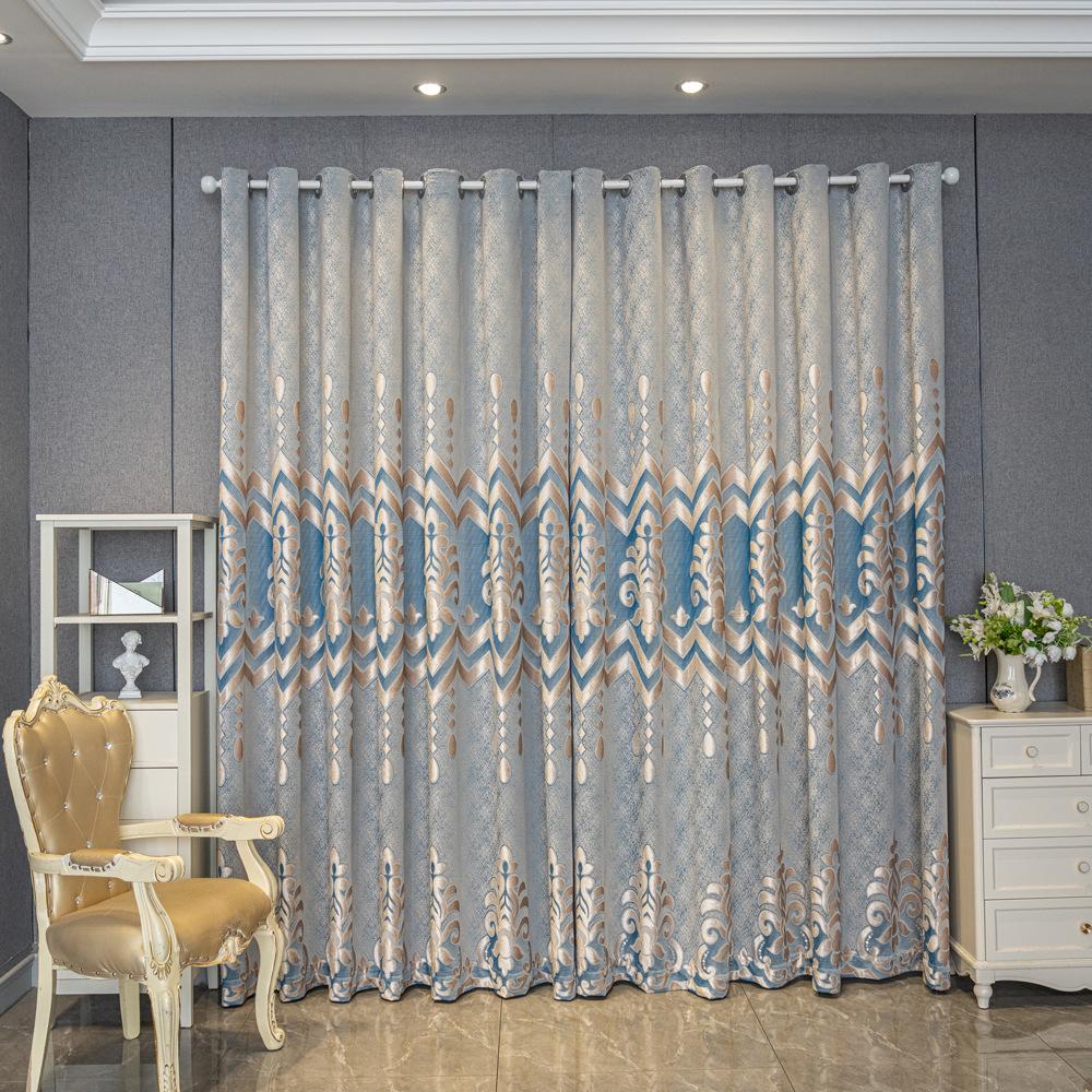 Европейские полые шторы Европейские и американские жаккардовые шторы Шторы для гостиной и спальни для сезонного украшения, для спальни, гостиной