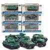 1/64 Scale 6PCS Alloy Car Model Children Engineering Farmer Tank Vehicle Toy Car Collection Gift for Kid