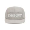 DEINET DEINET NYLON LOGO CAP IN SILVER