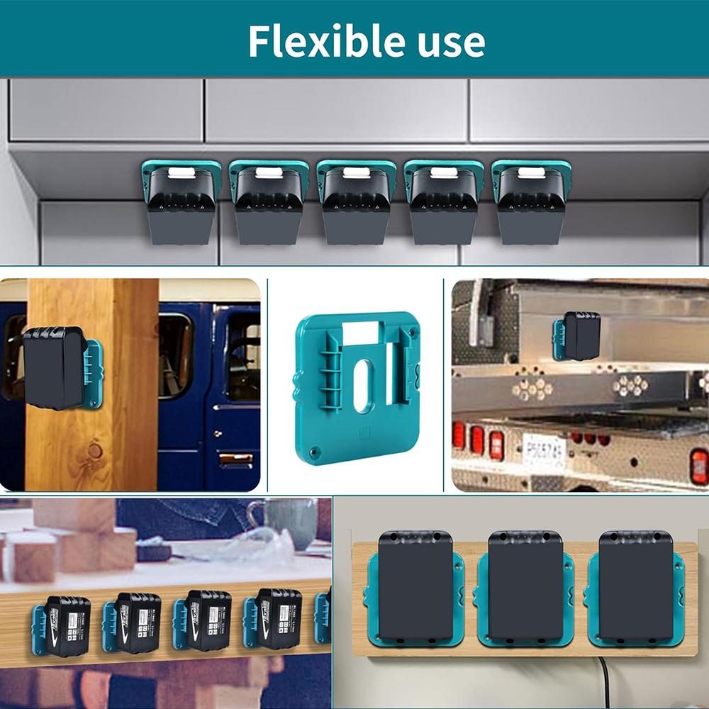 1-5 шт. Держатели для аккумуляторов Makita 18V Li-ion, настенный органайзер для аккумуляторов, сверхпрочное крепление для хранения аккумуляторов, док-холдер