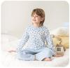 Yingbolun Summer New Boys' Long sleeved Pants Lycra Cotton Set A-class Home Clothes