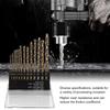 13pcs Straight Shank Twist Drill Bit Set High Speed Steel HSS Drilling Tool  For Stainless Steel