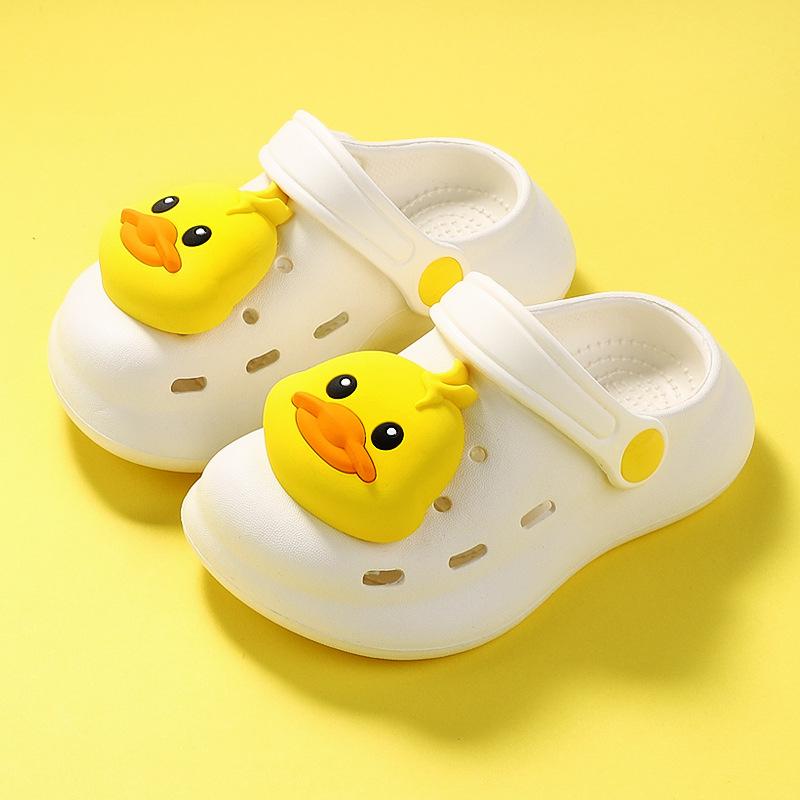 Маленький динозавр милые детские дырочки обувь детская домашняя уличная ЭВА нескользящая пляжная обувь тапочки для детского сада