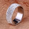 1PC Gift Jewelry Steel Ring Bling Titanium Accessories Lover Engagement Couple