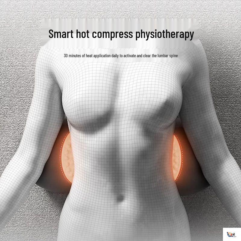 Поясничная подушка для поддержки спины, для использования за границей: Поясничная подушка с подогревом для сна и массажа