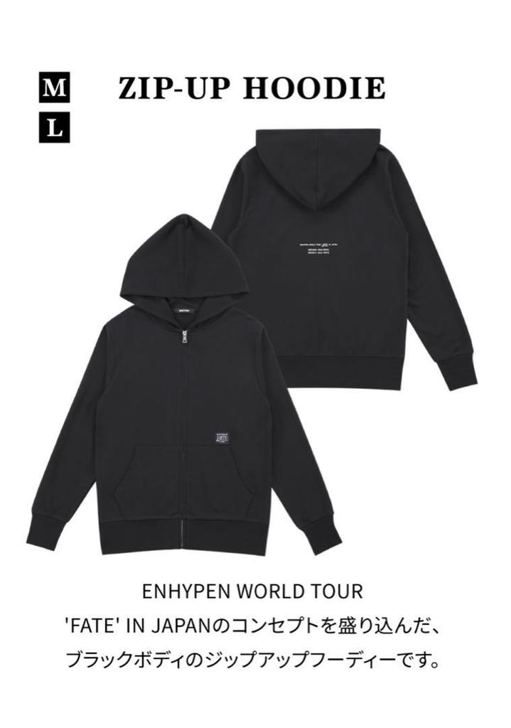 [USED] ENHYPEN FATE Hoodie Zip-Up Hoodie L Size