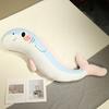 Plush Whale Body Pillow Checkered Healing Stress Relief Pillow Long Hugging Pillow for Side Sleepers And Cuddling