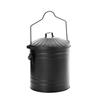 Leecroft Ash Bucket & Lid Black