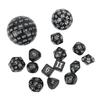 15Pcs Polyhedral Dice Set Acrylic D3 To D100 Table Gaming Dices for Role Playing Table Games Party