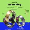 Titanium Alloy Smart Ring SR05: Heart Rate Monitor, Video Player, Unisex, Black Tech, Waterproof, Bluetooth Wearable