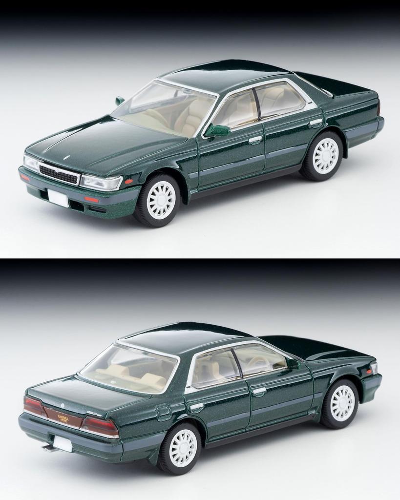 Tomica Limited Vintage Neo LV-N238c Nissan Laurel Twin Cam 24V Medalist Green 89 Year Finished Product