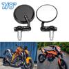 2 шт., модификация мотоцикла, зеркало заднего вида, 22 мм, руль, черный отражатель, зеркала заднего вида, аксессуары