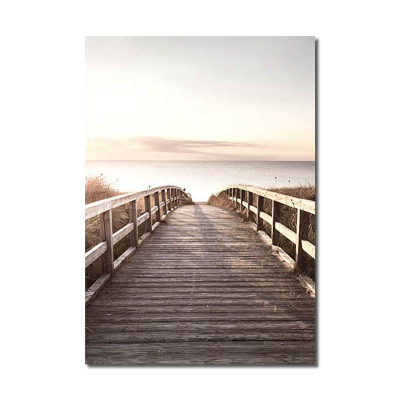 Плакат на скандинавскую тему, природный пейзаж, картина, абстрактная женская линия, настенная живопись, печать на холсте, песчаный пляж, картина с травой, современный домашний декор