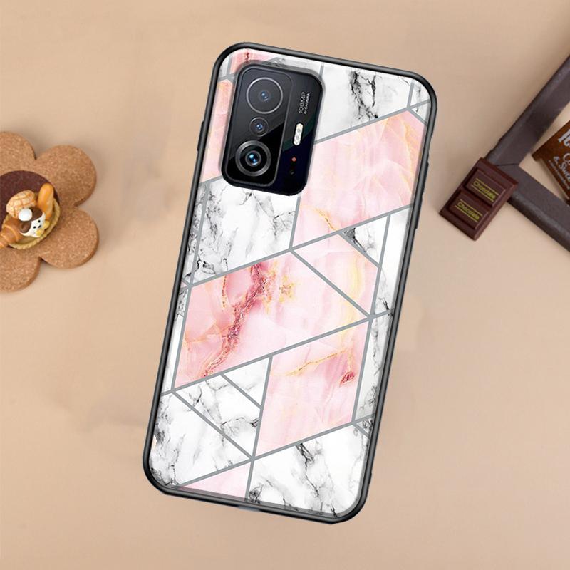 Мраморный геометрический чехол для Xiaomi 14T 11T 12T 13T Pro 13 14 Ultra POCO X7 Pro X3 X5 F3 F5 F6 M6 X6 Pro